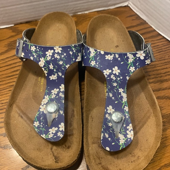 Papillio Shoes - Papillio Navy Floral Sandals Size 6L 4M Great comfort shoes